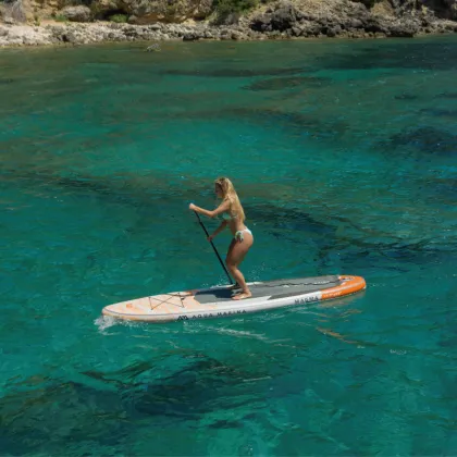 NEW 2021 inflatable surf board stand up paddle board AQUA MARINA MAGMA pedal control sup bag leash paddle dinghy raft canoe