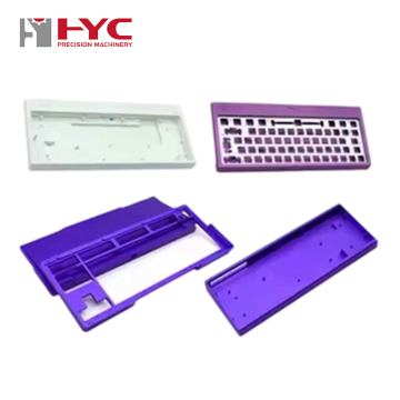 Caja de teclado mecánico multicolor de mecanizado CNC 5 Aixs