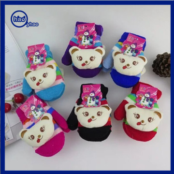 Yhao Kids Cartoon Pattern Mitten Striped Many Colors option
