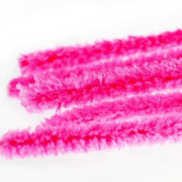 Tige de chenille artisanale pour enfants DIY Pink Assorted