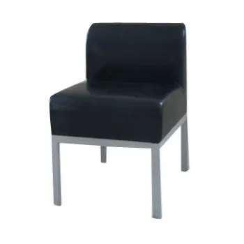Leisure Chair, Made of PU, Thick Sponge, Powder Coated Legs