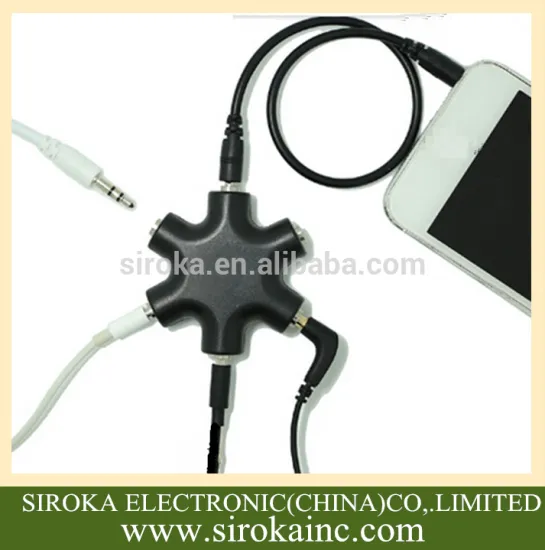 100% Brand New & High Quality 3.5mm earphone music splitter for iPhone iPod