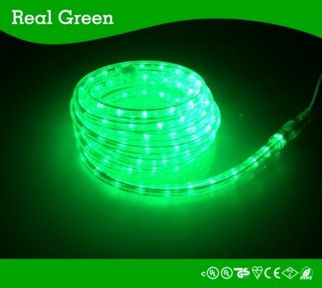 12V 2-Wire Emerald Green LED rope light