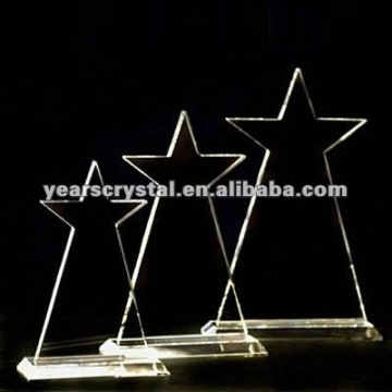 custom crystal blank trophy award for engraving