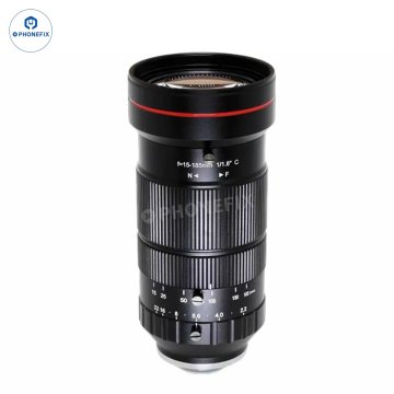 15-185mm C-Mount CS industrial lens, clear imaging, suitable for online live broadcast