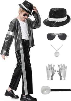 Dance Star Costume for Kids 80s Disco Cosplay