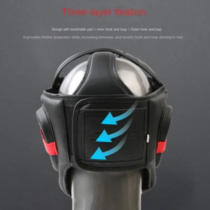Boxing Training Head Protection: Sanda Helmet and Fight Protective Gear Mask
