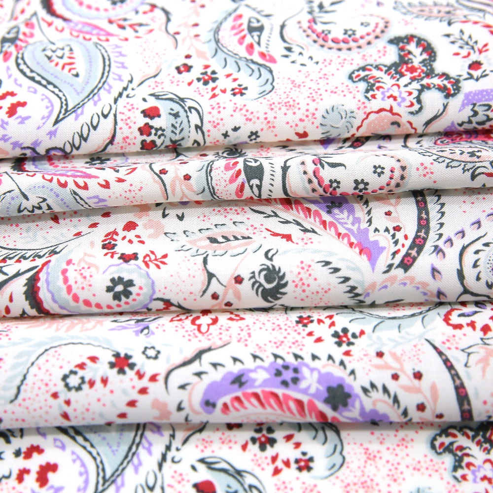 spun rayon print fabric in 30s