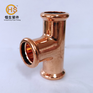 HS Tee Copper Press Fittings: M Profile Supplier in China for Plumbing Pipe Accessories