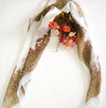 Fashion artifical silk scarf 90015 (fashionscarfsmelody@126.com)