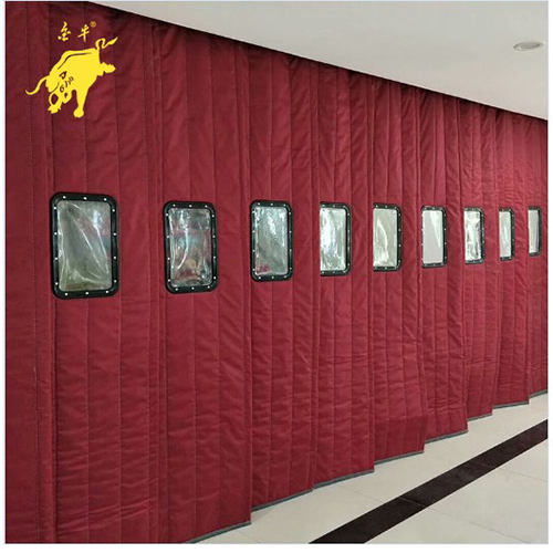 Cortina de puertas de algodón de lona de alta calidad personalizada