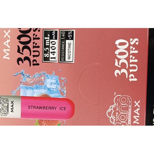 Bang Max Electronic Cigarette Factory Direct Sale 3500Puffs