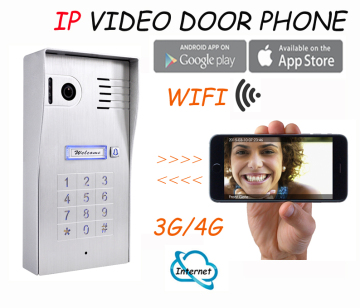 Remotely unlock door with smart phone ip video intercom