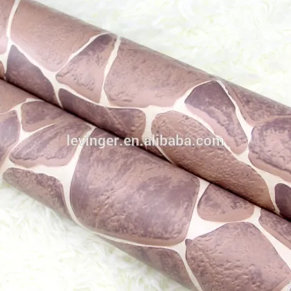 Levinger 3D Personalized Brown Stone shaped Wallpaper for House