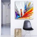 2017 Painting New Street Wall Gambar Oil Abstract Modern
