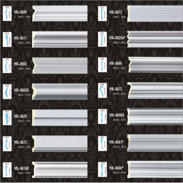 Clear Flower Manufacturer in Haining PU plain panel moldings