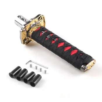 Universal JDM Style Metal Weighted Sport Shift Knob Designed in the Shape of a Samurai Sword