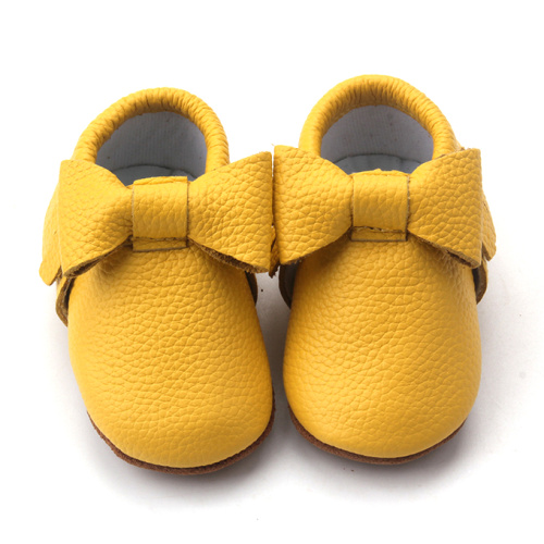 Baby Girls Moccasins Leather Shoes Bulk Sale Infant Toddler Shoes baby Manufactory