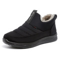 Low rise cotton boots with added velvet
