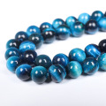 Gemstone 8mm Loose Bead Natural Colorful Tiger Eye Loose Pärlor för DIY -smycken tillverkning