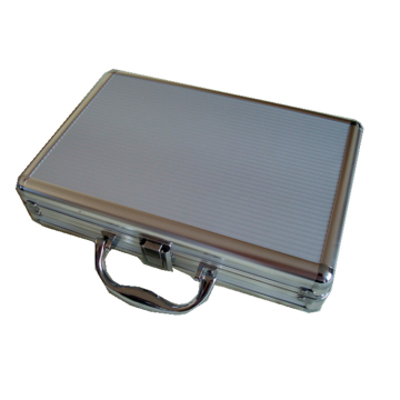 Transparent Aluminum 9 Slot Watch Briefcase with 12 Pieces