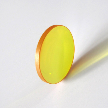 10.6 μm CO2 Laser Lens with 25mm Diameter, 76.2mm Focal Length, and 3mm Center Thickness in ZnSe Material