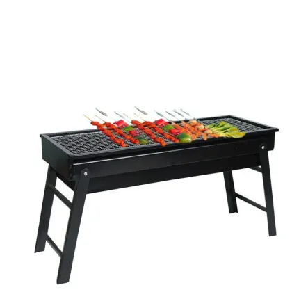 Outdoor Folding Portable Charcoal BBQ Grill Barbecue Rack