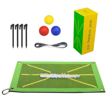 Portable Golf Training Mat: Enhanced Swing Detection and Batting Practice Game