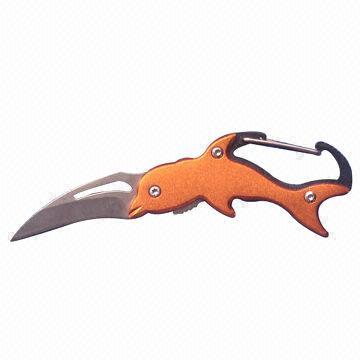 Stainless Steel Fancy Keychain with Aluminum Handle