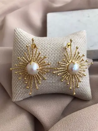 Baroque Pearl Unique Earrings Polaris Design Earrings