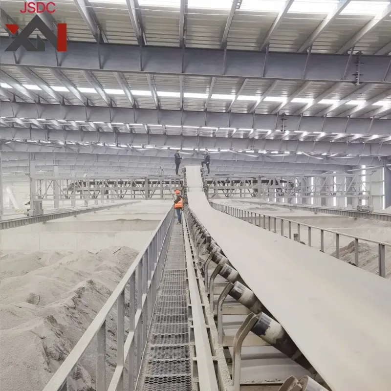 Industrial Conveyor System for Handling Aggregate