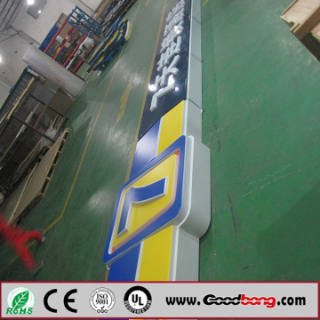 outside led logo coating