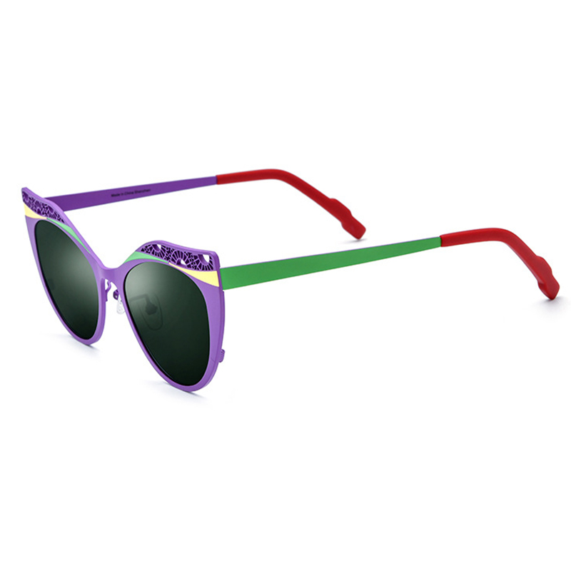 Round Skeleton Titanium Sunglasses