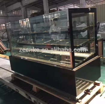 Double sliding door cake showcase/fresh cake cabinet