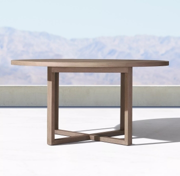 Hot Selling Outdoor Teak Round Dining Table Set for Gardens and Patios