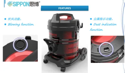 High Quality 2200W COC Middle East Model Cylinder Carpet Cleaner & Electric Air Purifier