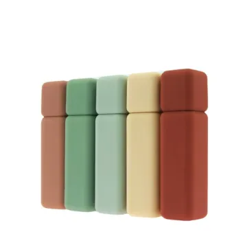 5ml Empty Lip Gloss Tube Square Container Rubber