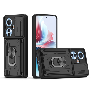 Shockproof 360 Metal Ring Heling Magnetic Auto Mount Phone Case per Oppo A5 Pro