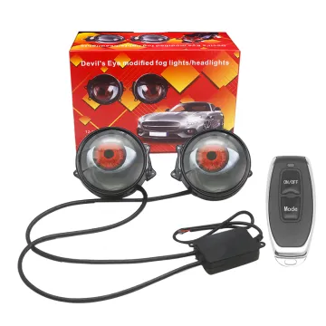 6 Styles Unique 3 inch 12V Demon Eye Car Devil Eyes Headlights with Remote