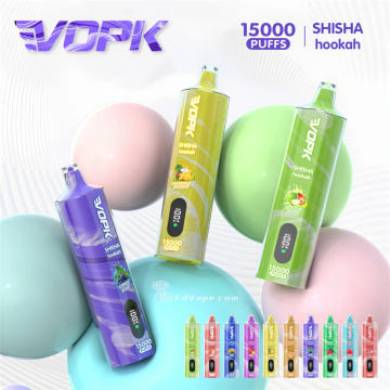 Vopk Shisha Hookah 15000 Puffs Disposable Digital Displa​y