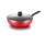 Red Aluminum Press Non-stick Edged Wok Pan