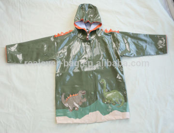 2014 dinosaur children raincoat