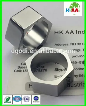 thin hex nut/ long hex nuts with black zinc