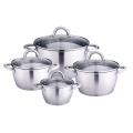 Casserole dishes soup pot set with glass lid