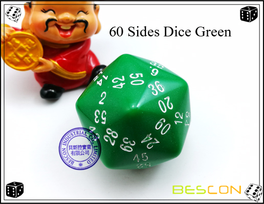 60 Sides Dice Green