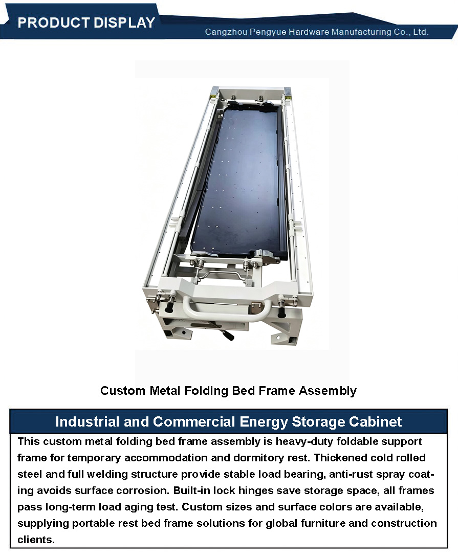 Custom Metal Folding Bed Frame Assembly3