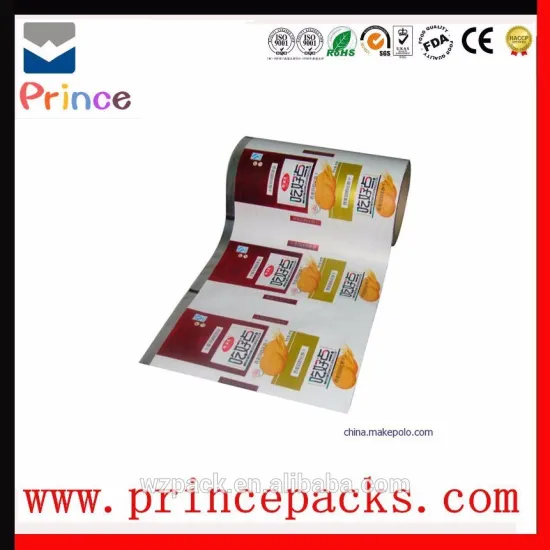 laminated food grade plastic film / food foil laminated packaging film packing film