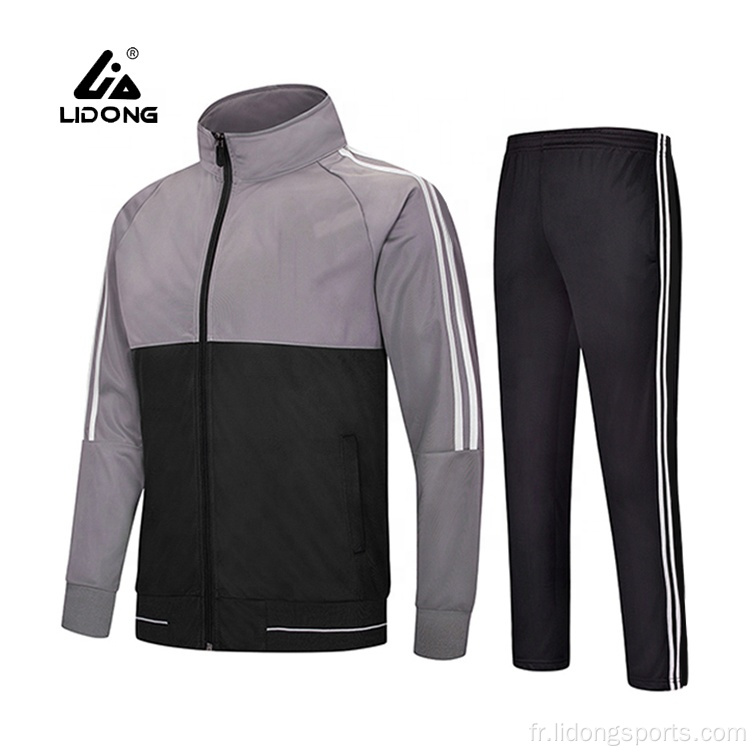 Soccer Tracksuit Derniter Design Mens Polyester Tracksuit