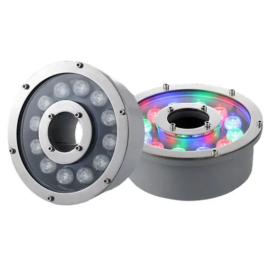 IP68 Stainless Steel 12W LED Underwater Fountain Ring Light for Fish Pond - Colorful Outdoor Lighting