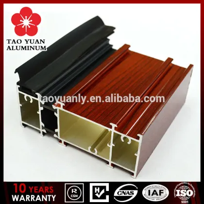 Wood aluminum extrusion profiles, aluminum doors and windows profiles